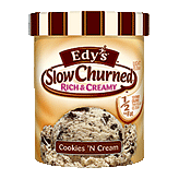 Dreyer's/Edy's Slow Churned Cookies'n Cream Light Ice Cream Picture